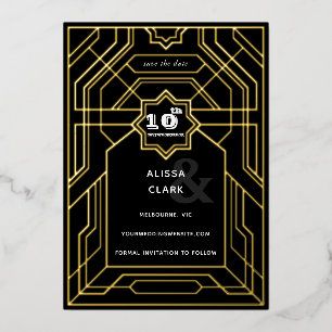Art Deco Elegant Save The Date