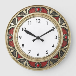 Art Deco Elegant Wall Large Clock