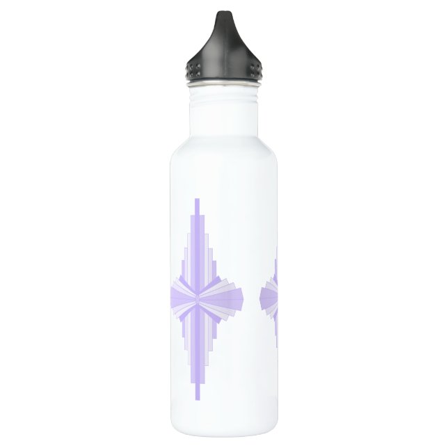 Art deco element in lilac & purple 532 ml water bo 710 ml water bottle (Left)