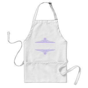 Art deco element in lilac & purple apron