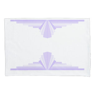 Art deco element in lilac & purple Pillowcase