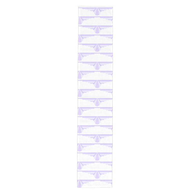 Art deco element in lilac & purple Table Runner (Front)
