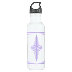 Art deco element in lilac & purple Water Bottle