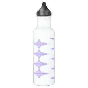 Art deco element in lilac & purple Water Bottle