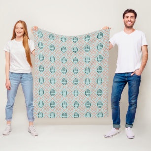 Art Deco Elements Fleece Blanket