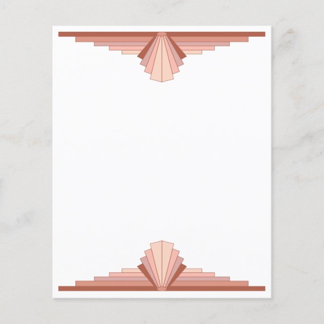 Art deco elements in a rose gold palette (Front)