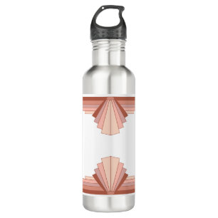 Art deco elements in a rose gold palette 710 ml water bottle