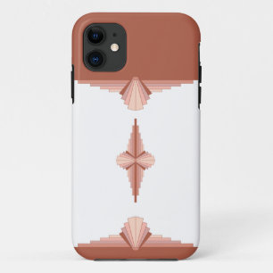Art deco elements in a rose gold palette iPhone 11 case