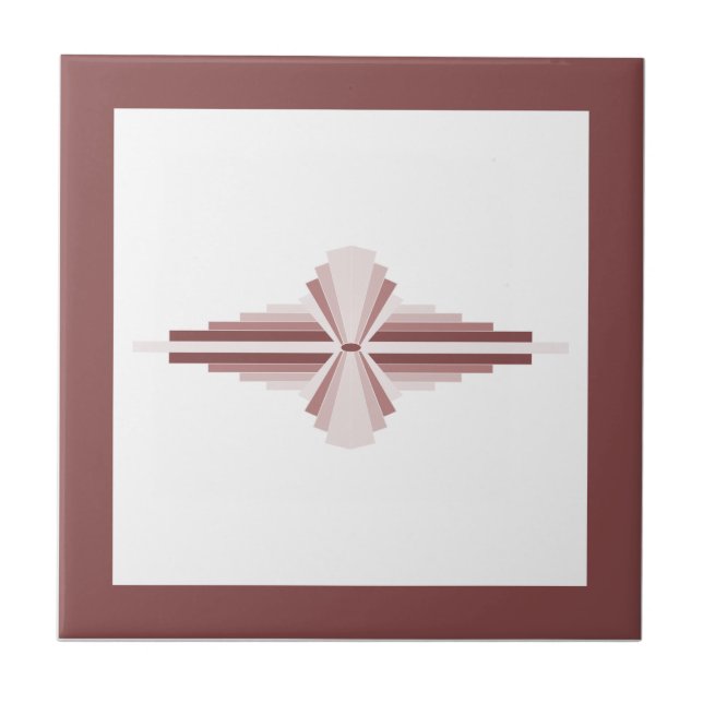 Art deco elements in brown tile (Front)
