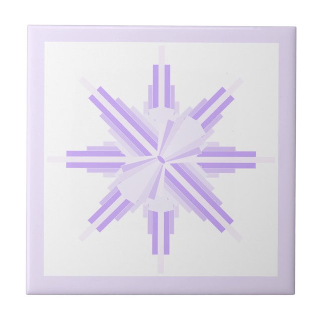 Art deco elements in light purples tile (Front)