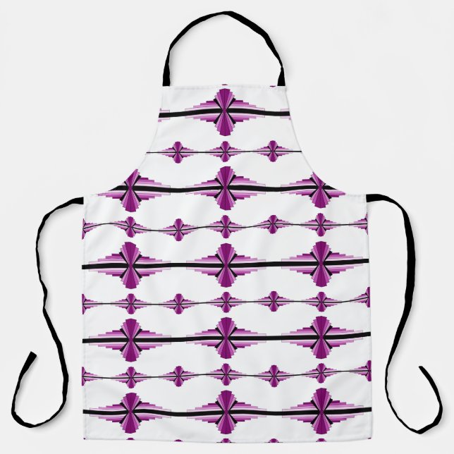 Art deco elements in pink apron (Front)