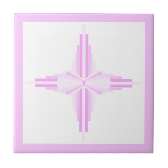 Art deco elements in pink tile (Front)
