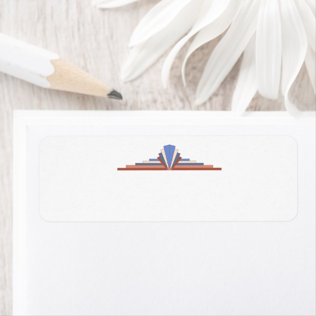 Art deco elements in rose gold & blue (Insitu)