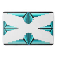 Art deco elements in teal green