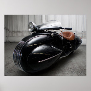 Art Deco Excelsior Henderson  Poster