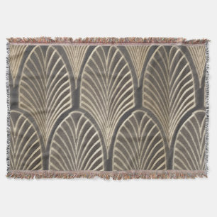 Art Deco Fan Blanket Throw
