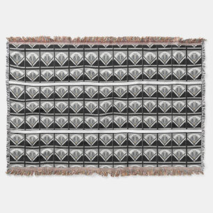 Art Deco Fan Blanket Throw