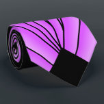 Art Deco Fan Design Purple Neck Tie<br><div class="desc">Neck tie art deco design that you can customise with any text of your choice. Should you require any help with customising then contact us through the link on this page. Art deco tie.</div>