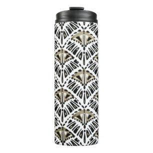 Art Deco Fan Design Thermal Tumbler