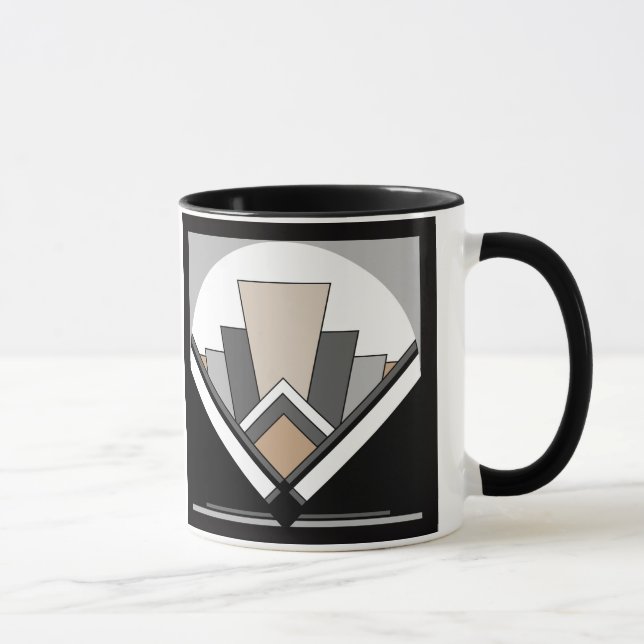 Art Deco Fan Expression Mug (Right)