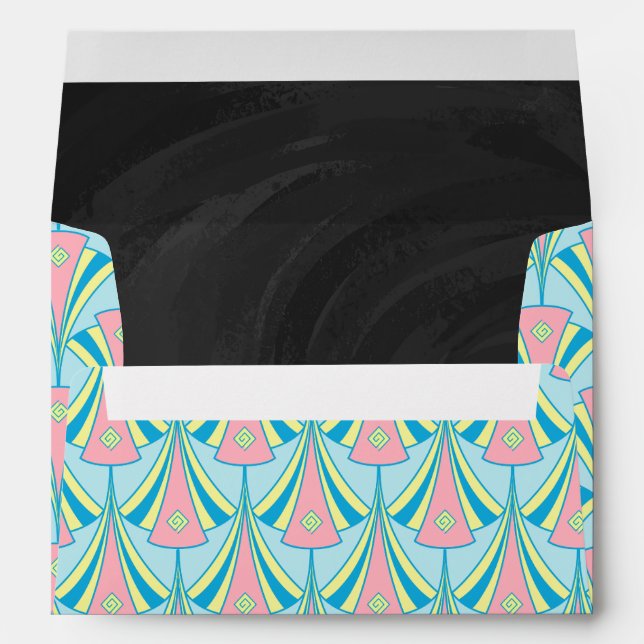 Art Deco Fan Miami Gifts Envelopes (Back (Bottom))
