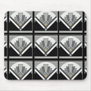 Art Deco Fan Mouse Pad