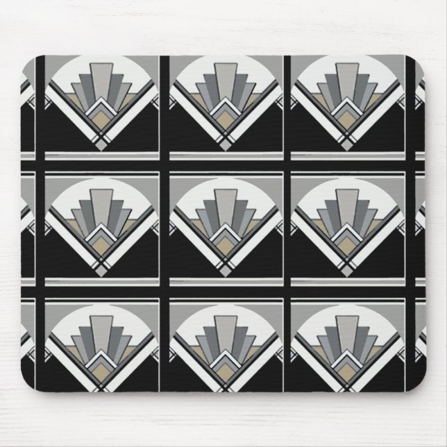 Art Deco Fan Mouse Pad (Front)