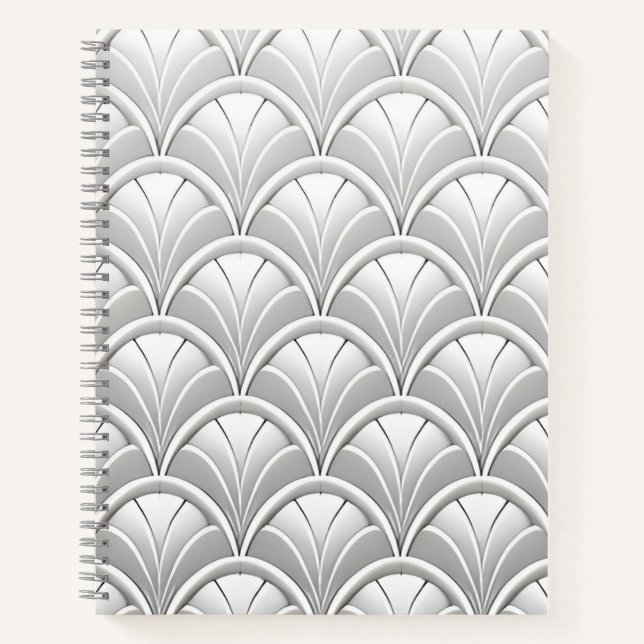 Art Deco Fan pattern Notebook (Front)