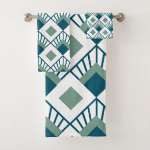Art Deco Fans  Bath Towel Set