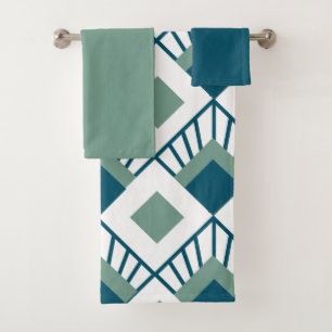 Art Deco Fans  Bath Towel Set