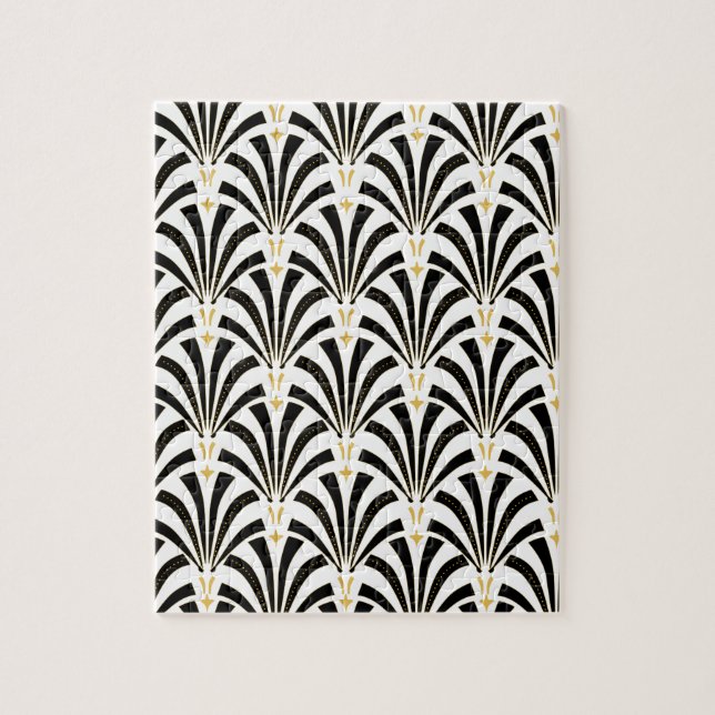 Art Deco Fans Custom Pattern Jigsaw Puzzle (Vertical)