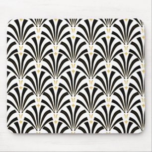 Art Deco Fans Custom Pattern Mouse Mat