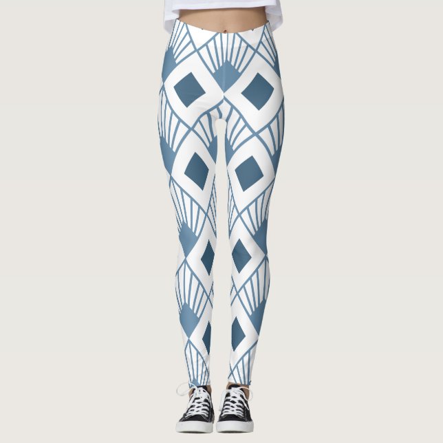 Art Deco Fans  Leggings (Front)