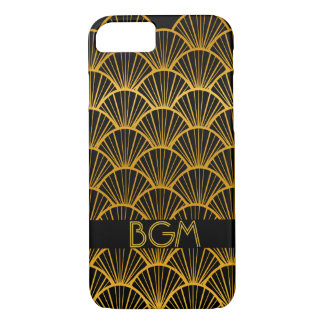 Art Deco Fans with Monogram iPhone 8/7 Case