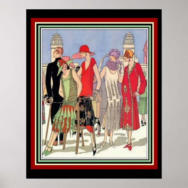 Art Deco Fashion Design Poster 16 x 20 (Front)