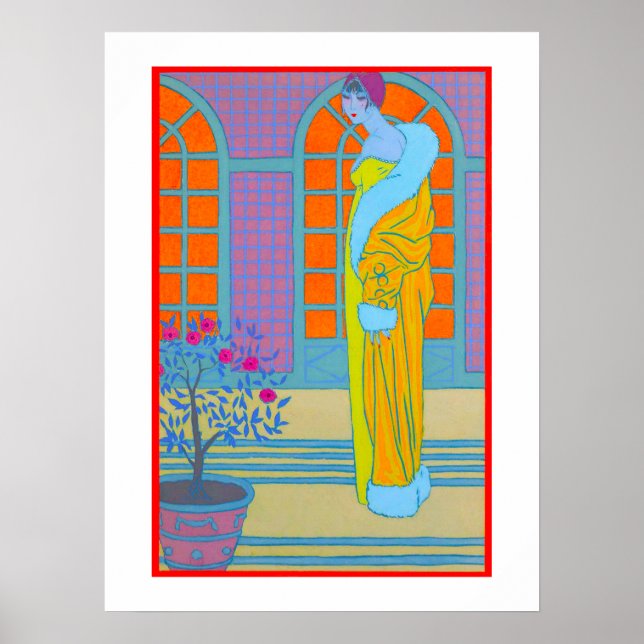 Art Deco Fashion Illustration by George Barbier  Poster (Front)