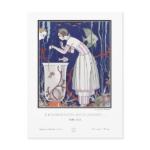 Art Deco Fashion Plate by George Barbier Postcard