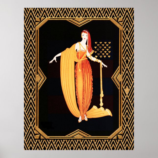 Art Deco Fashion Plate Poster (Front)
