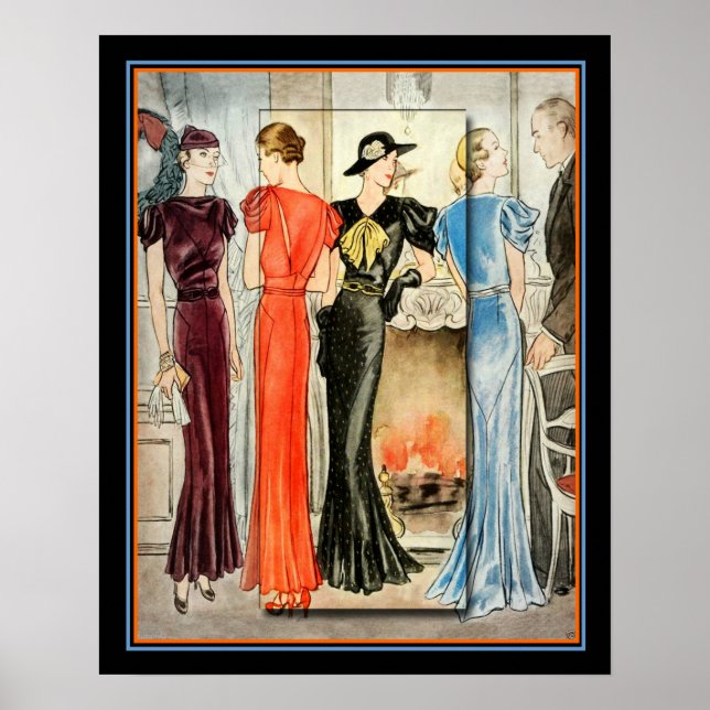 Art Deco Fashion Print 16 x 20 (Front)