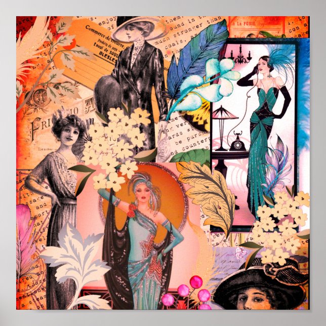 Art Deco Fashion Scene Poster (Front)