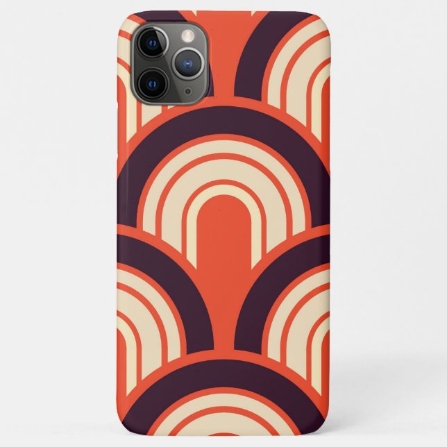 Art Deco Fifties Retro Abstract Art Case-Mate iPhone Case (Back)