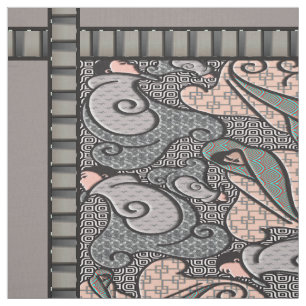 Art Deco Finlandia - Greys and Pink Fabric