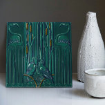 Art Deco Flamingo Wall Decor Art Nouveau Tile<br><div class="desc">Welcome to CreaTile! Here you will find handmade tile designs that I have personally crafted and vintage ceramic and porcelain clay tiles, whether stained or natural. I love to design tile and ceramic products, hoping to give you a way to transform your home into something you enjoy visiting again and...</div>