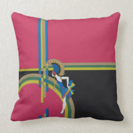 Art Deco Flapper Cushion