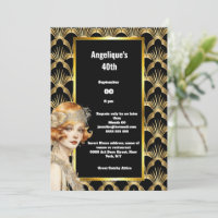 Art deco Flapper girls 1920's roaring twenties red
