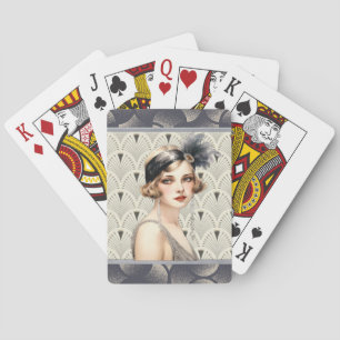 Art Deco Flapper Playing Cards