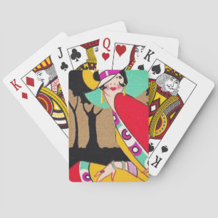 Art Deco Flapper Playing Cards