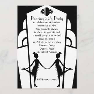 Art  Deco Flappers Invitation