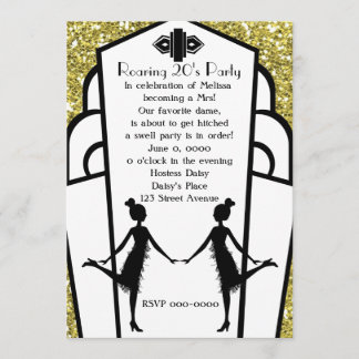 Art Deco Flappers Invitation