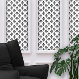 Art Deco Fleur-de-lis Black Pattern Wallpaper